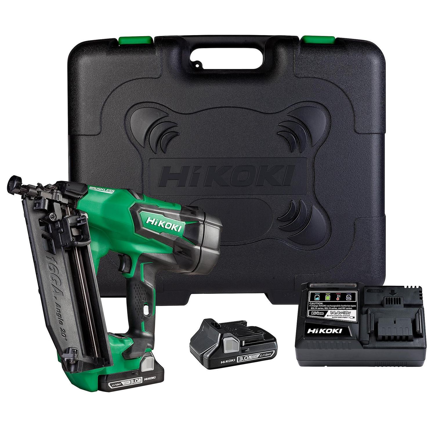 Cordless Angled Brad Nailer Kit
