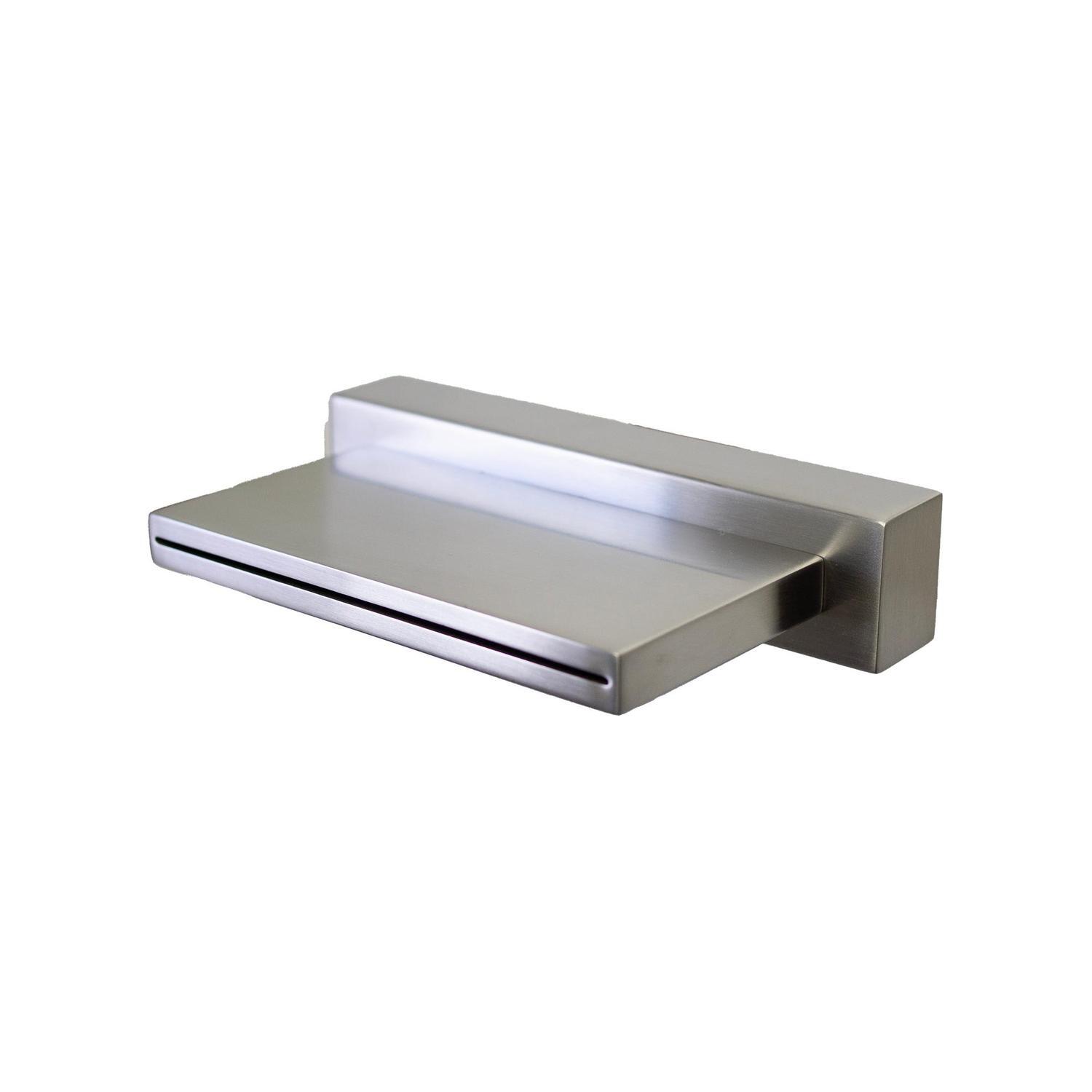 Waterfall Bath Spout  Brushed Stainless