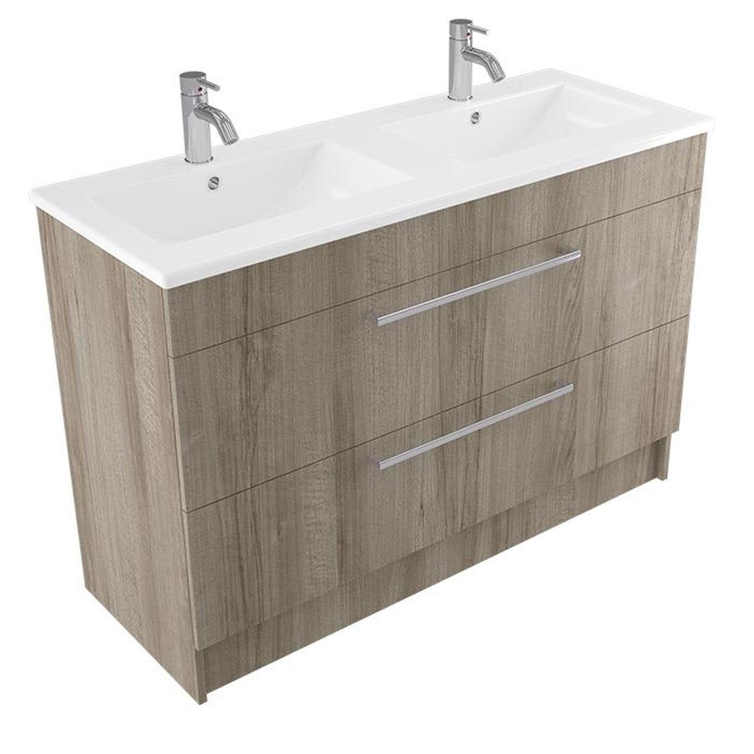 Calais Floor Vanity 1200mm Walnut