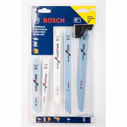 Sabre Saw Blade Set Plumber & Electrician 9 Piece