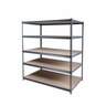 5 Shelf Unit H: 1832mm, W: 1524mm, D: 457mm Grey