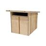 Lodge Timber Letterbox  H:220, W:230, L:300 mm Natural