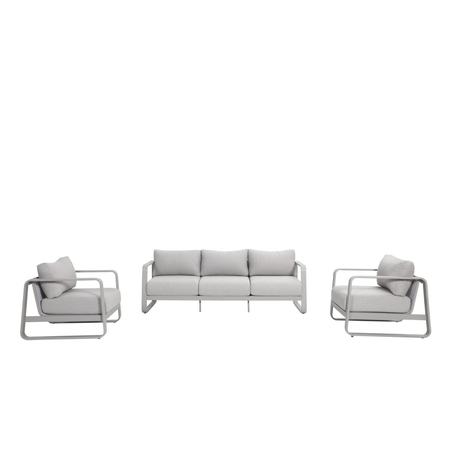Outdoor 3 Piece Lounge Setting