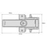 LokkLatch® Magnetic Gate Lock 222mm x 160mm Black