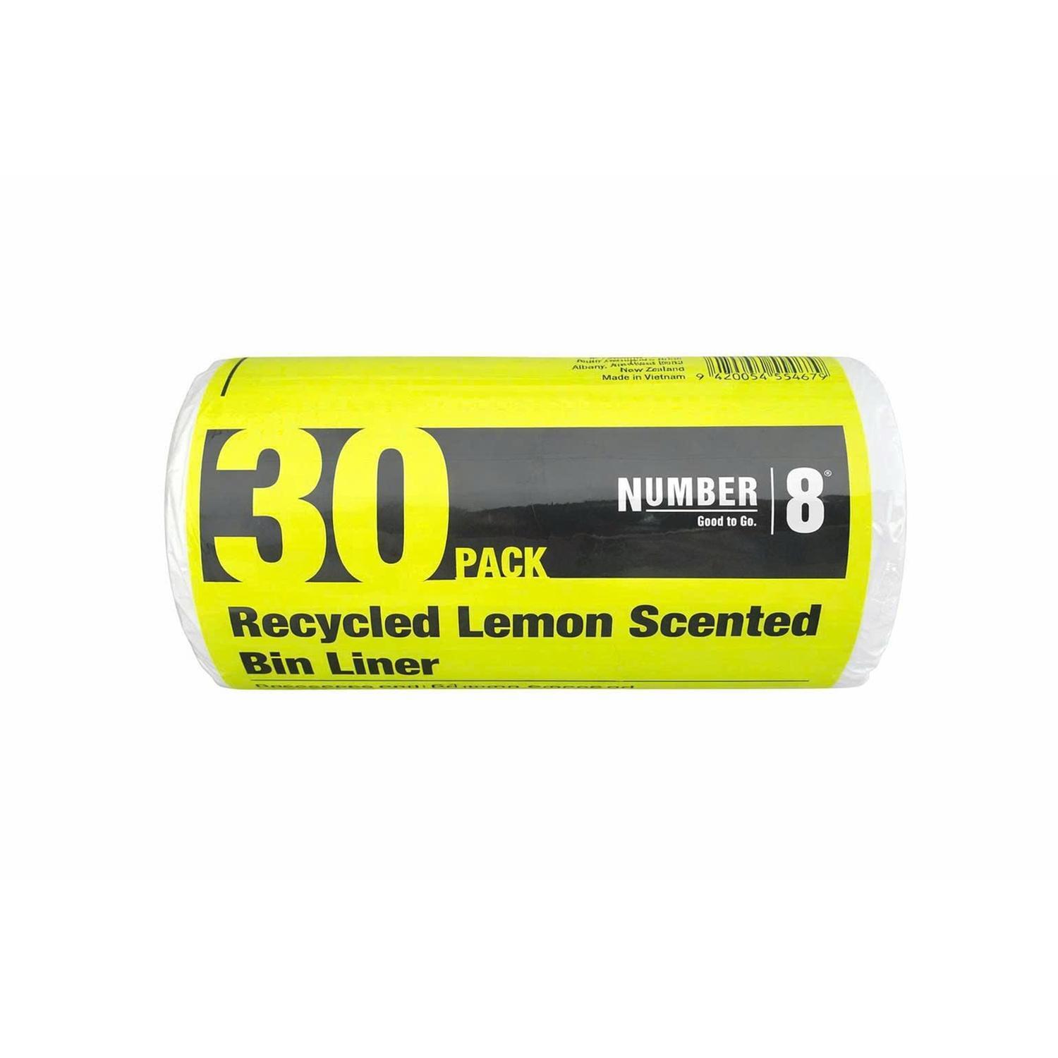 Bin Liner Tie Top Lemon Scent L/36L 30 Pack