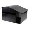 Wanaka Metal Letterbox H: 230mm, W: 390mm, D: 360mm Black