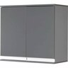 Garage Wall Cabinet H: 630mm, W: 700mm, D: 327mm Grey
