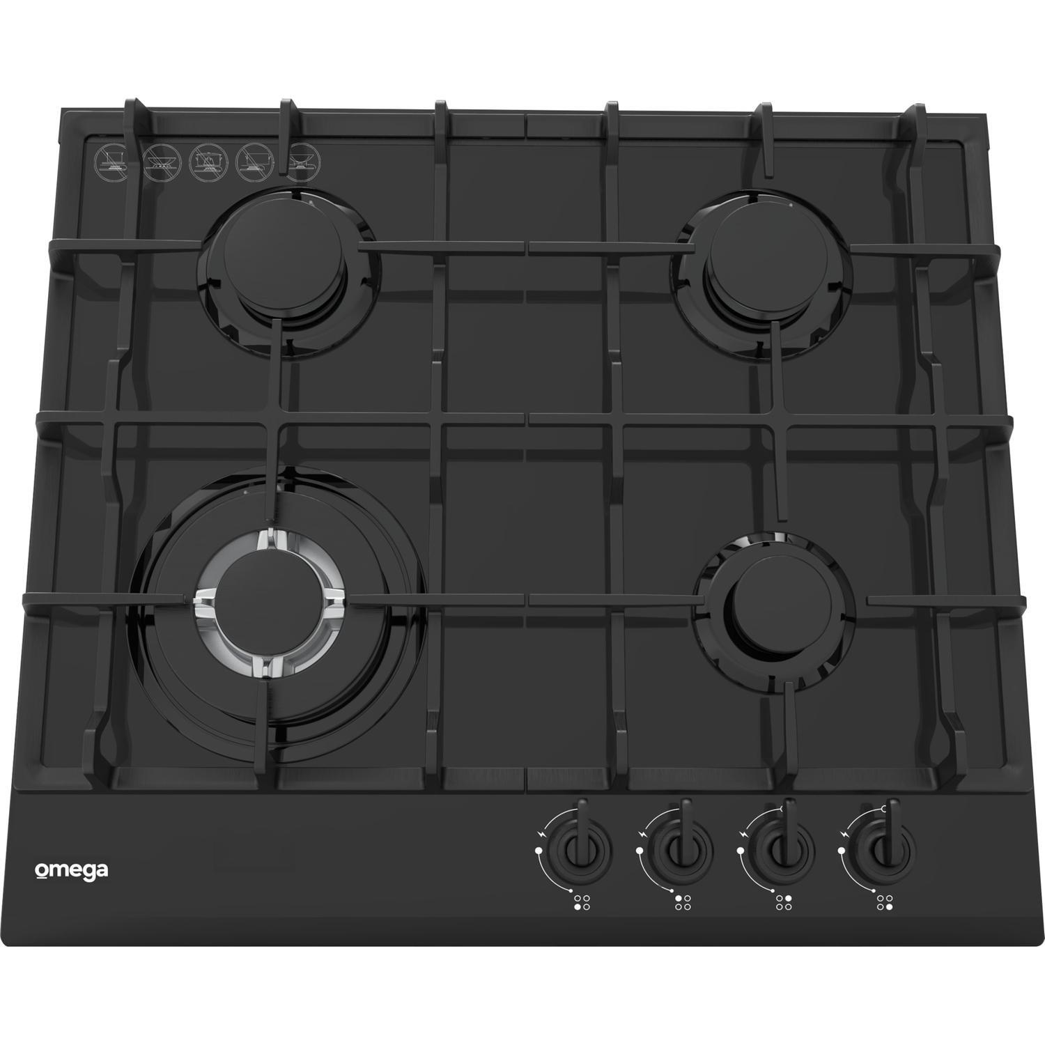 60cm Gas on Glass Cooktop