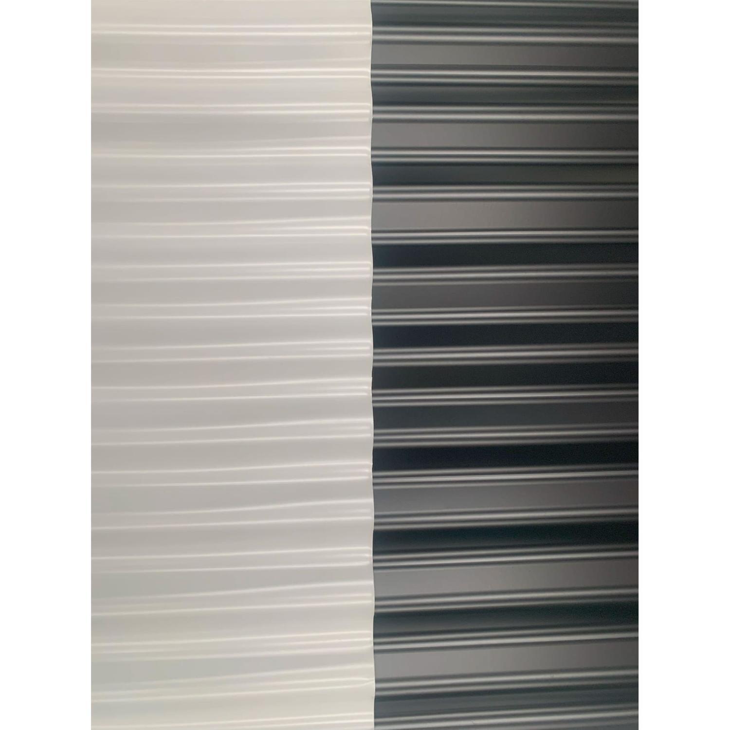 Double-Sided Corrugated Iron Sheet L: 1.8m L x W: 0.855m  Ebony / Gull Grey
