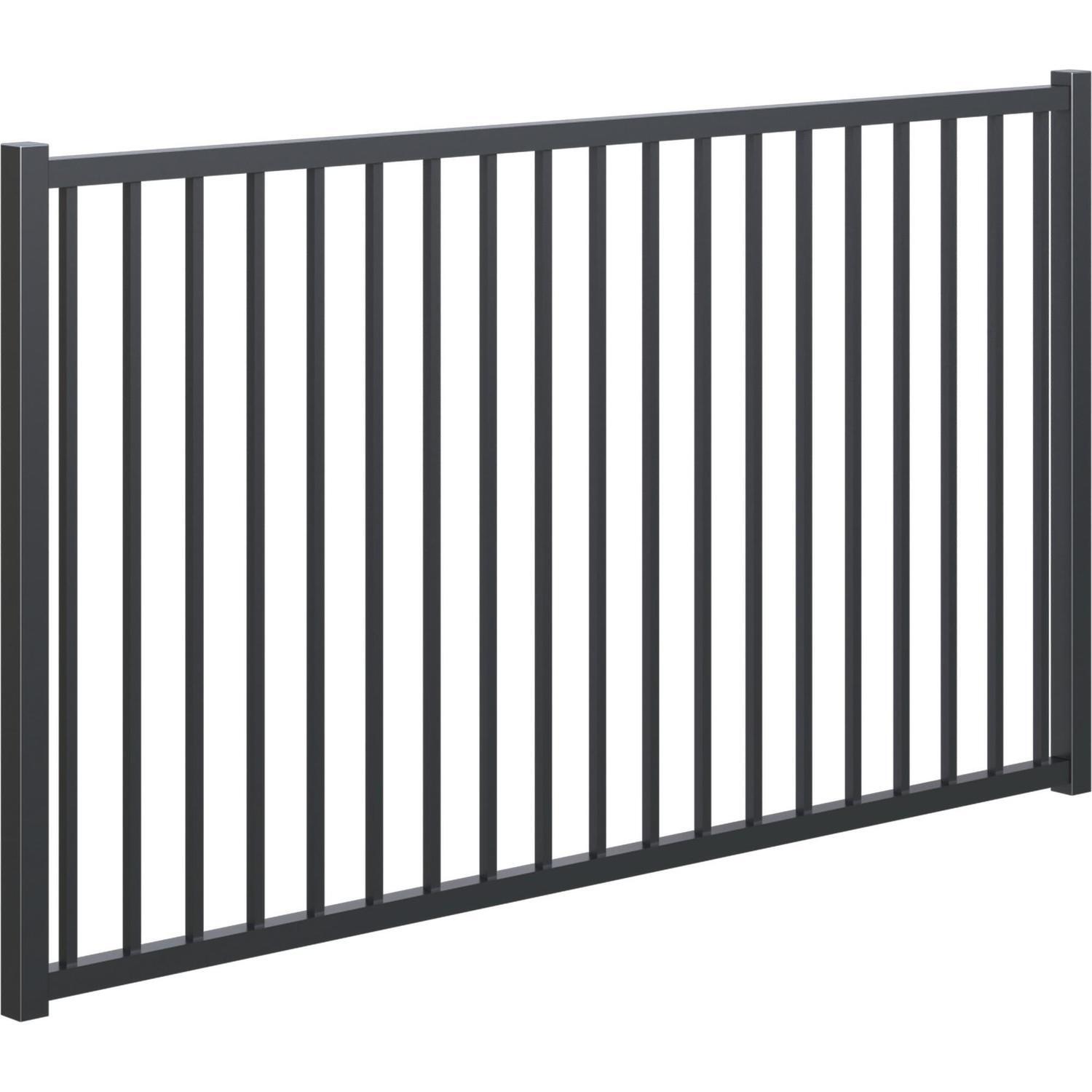 Delta Adjustable Driveway Gate 1200mm high x up to 2554mm wide, Black