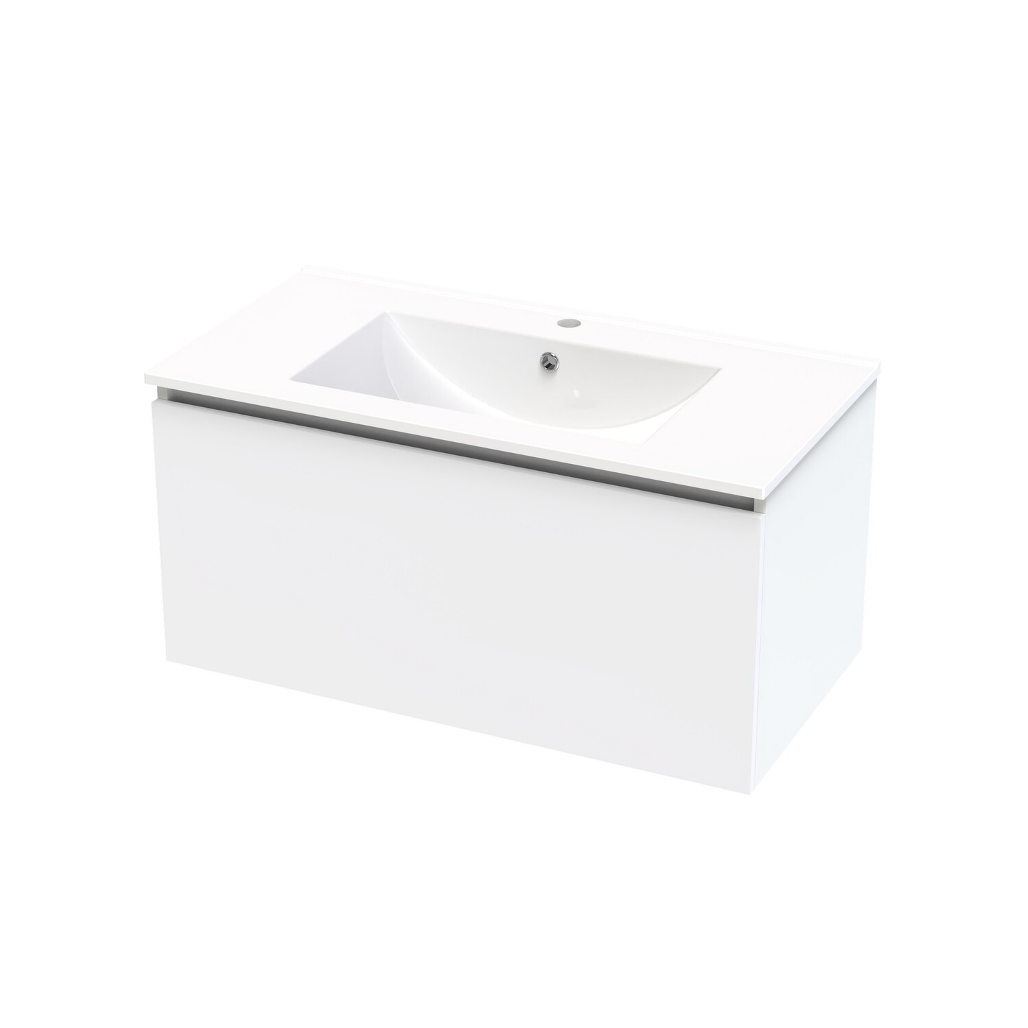 Single Drawer Wall Hung Vanity