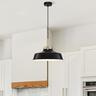 August Pendant 35cm Black