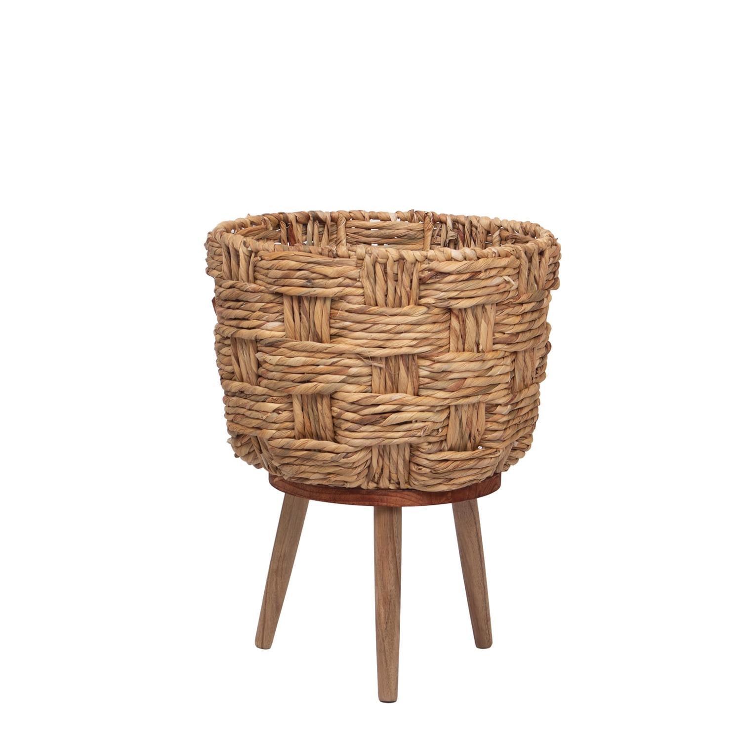 Hyacinth Indoor Pot on Stand Large