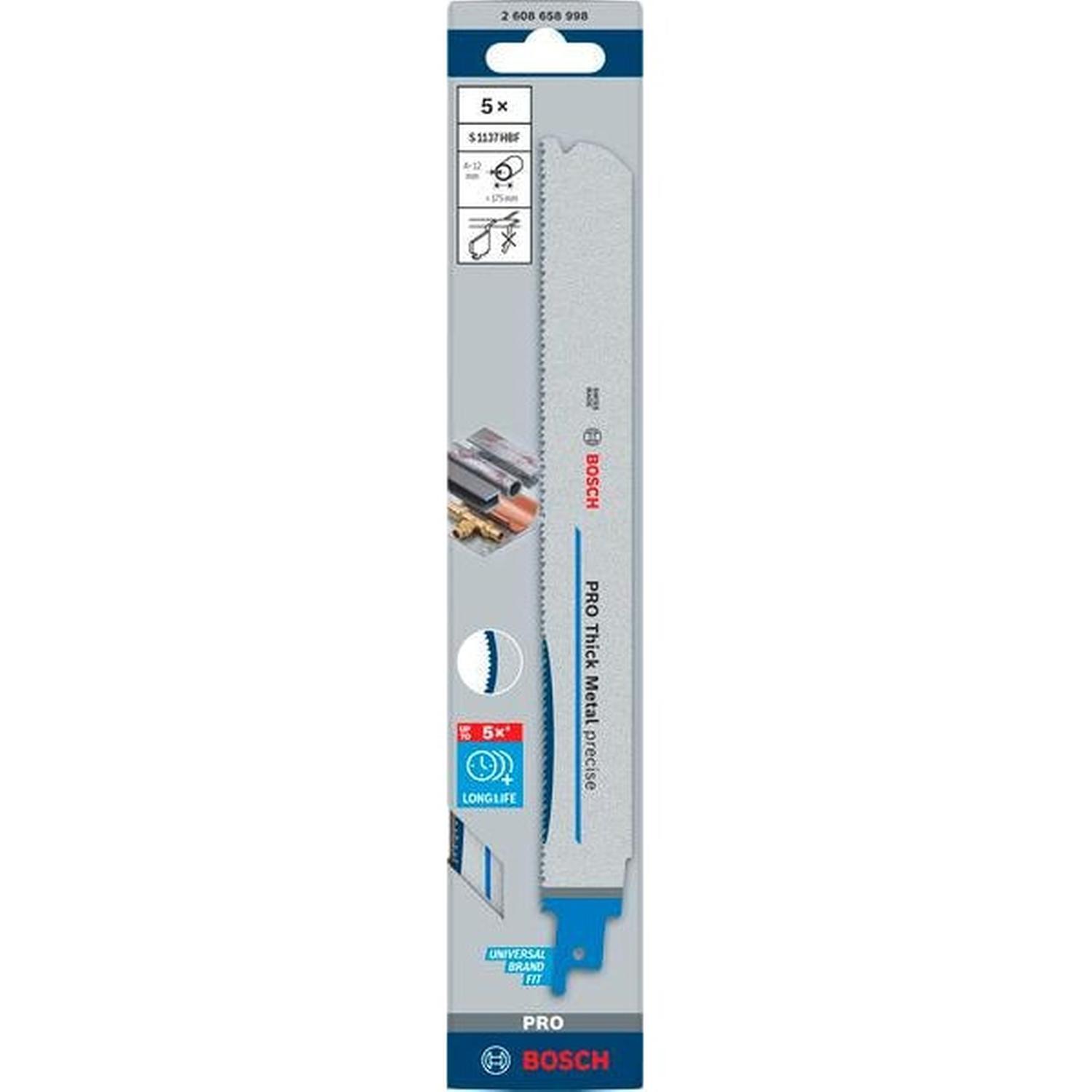 Recipocating Saw Blade S1137 1.1 x 25 x 225mm