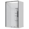 Alcove Frameless Sliding Side Mould Acrylic Shower 1200 x 915 x 2040mm Black