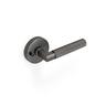 SCARLETT KNURLED PRIVACY SET SATIN GRAPHITE FINISH