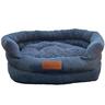 Dog Sofa Corduroy Bed Navy Small