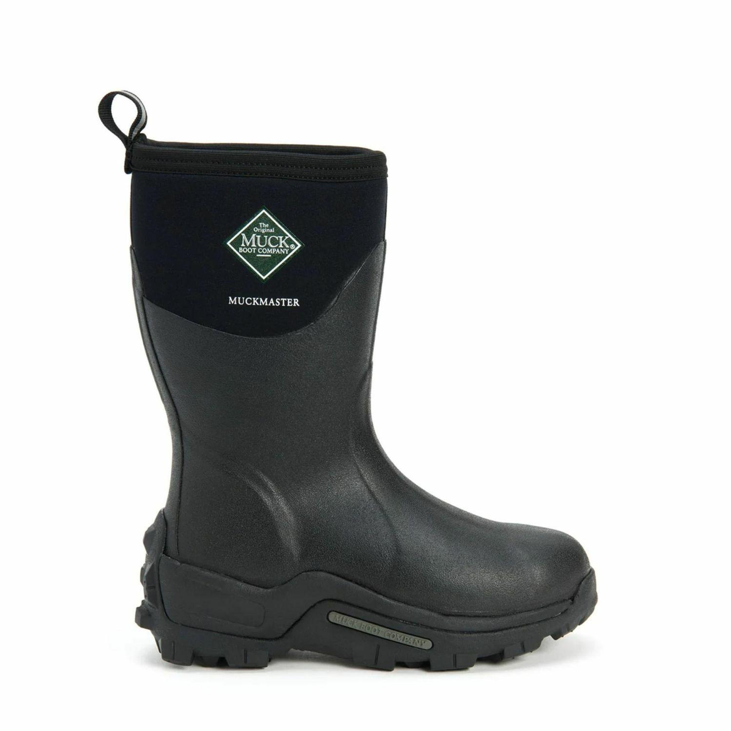 Muckmaster Mid Gumboot Unisex 10 Black