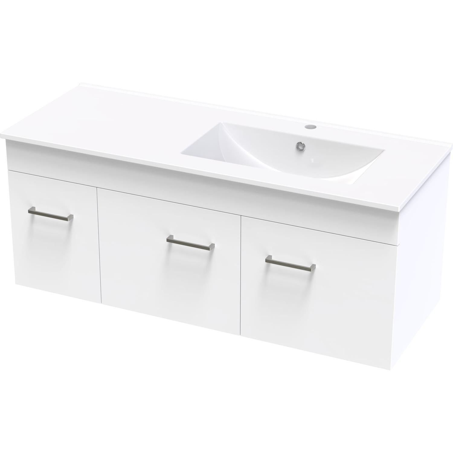 Classic Valley 1200 Right Hand Bowl Wall Ultra Gloss White