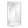 Round Shower Moulded Wall