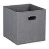 Luxe Fabric Cube H: 330 mm, W: 330 mm, D: 330 mm Light Grey