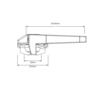 Window Handle Wedgeless Low Profile Right-Hand Sub Fix 93mm Black