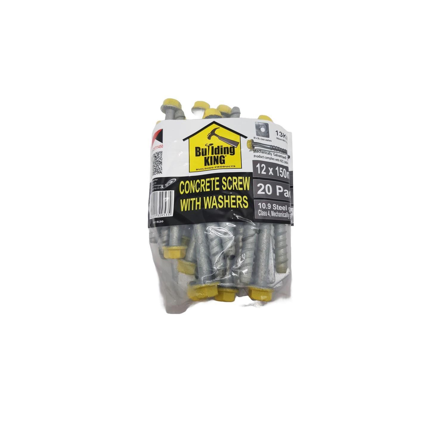 Concrete Screw M12 + Washers