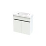 Pinnacle Pinnacle 500 Wall Hung Hand Basin H: 540mm, W: 495mm, D: 211mm White Melamine