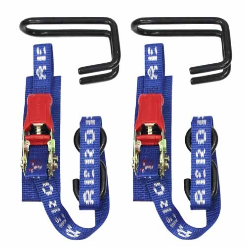 TIEDOWN RATCHET MARINE 25MM X 1M 500BS 2 PACK