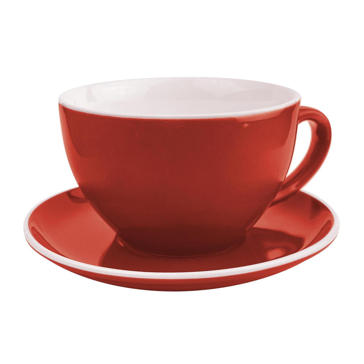 Cup & Saucer 280ml Red