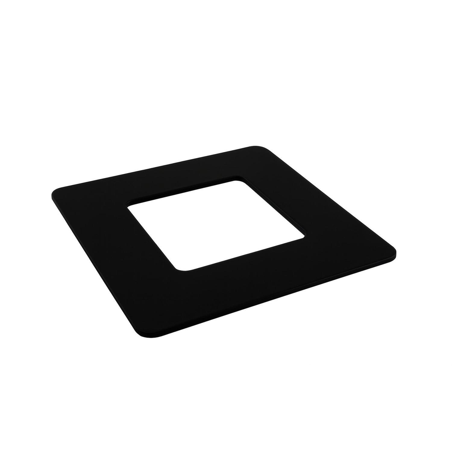 Xpress Fence Dress Ring Base Plate Cover  (Suits 50mm Post)  Satin Black