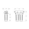 Dual ESR2 Water Filter Kit  Chrome