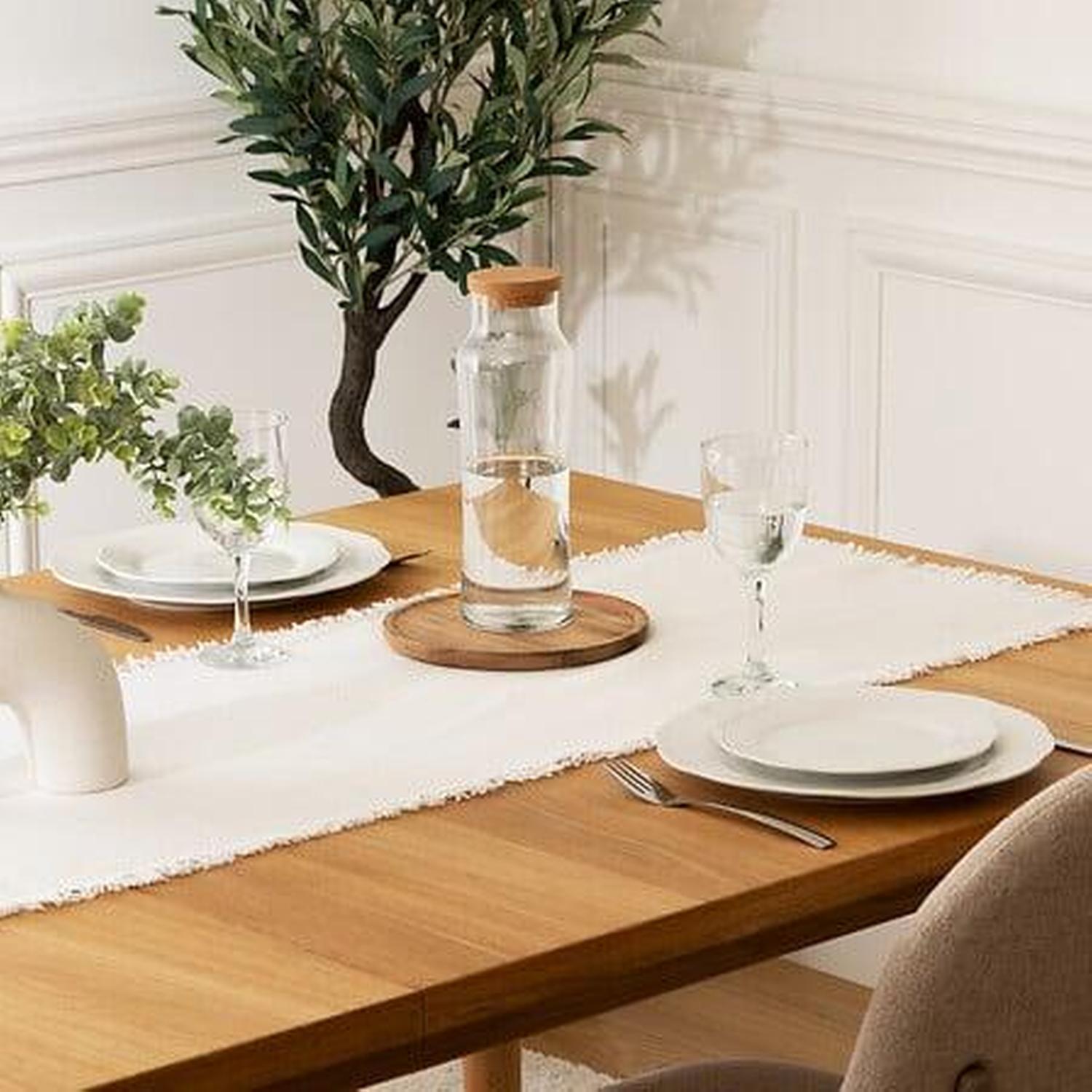 Table Runner 38 x 140cm White
