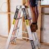 4 Step Double Sided Ladder 150 kg Rated Aluminium
