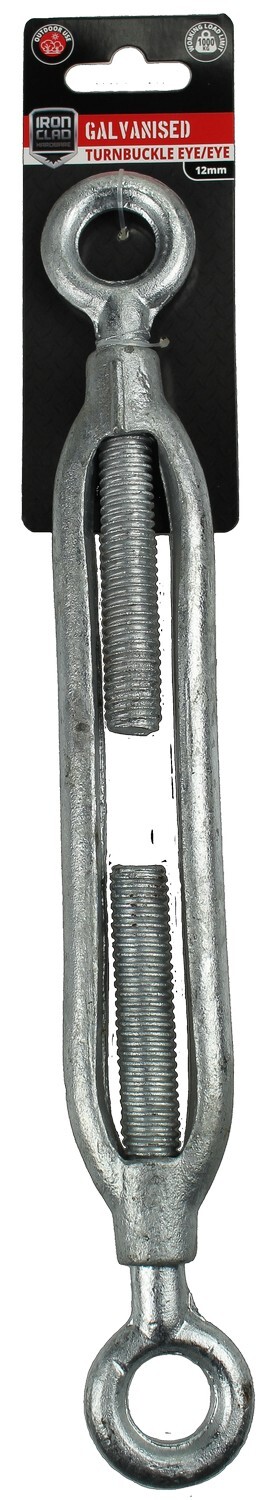 Turnbuckle Eye/Eye 12mm Galvanised
