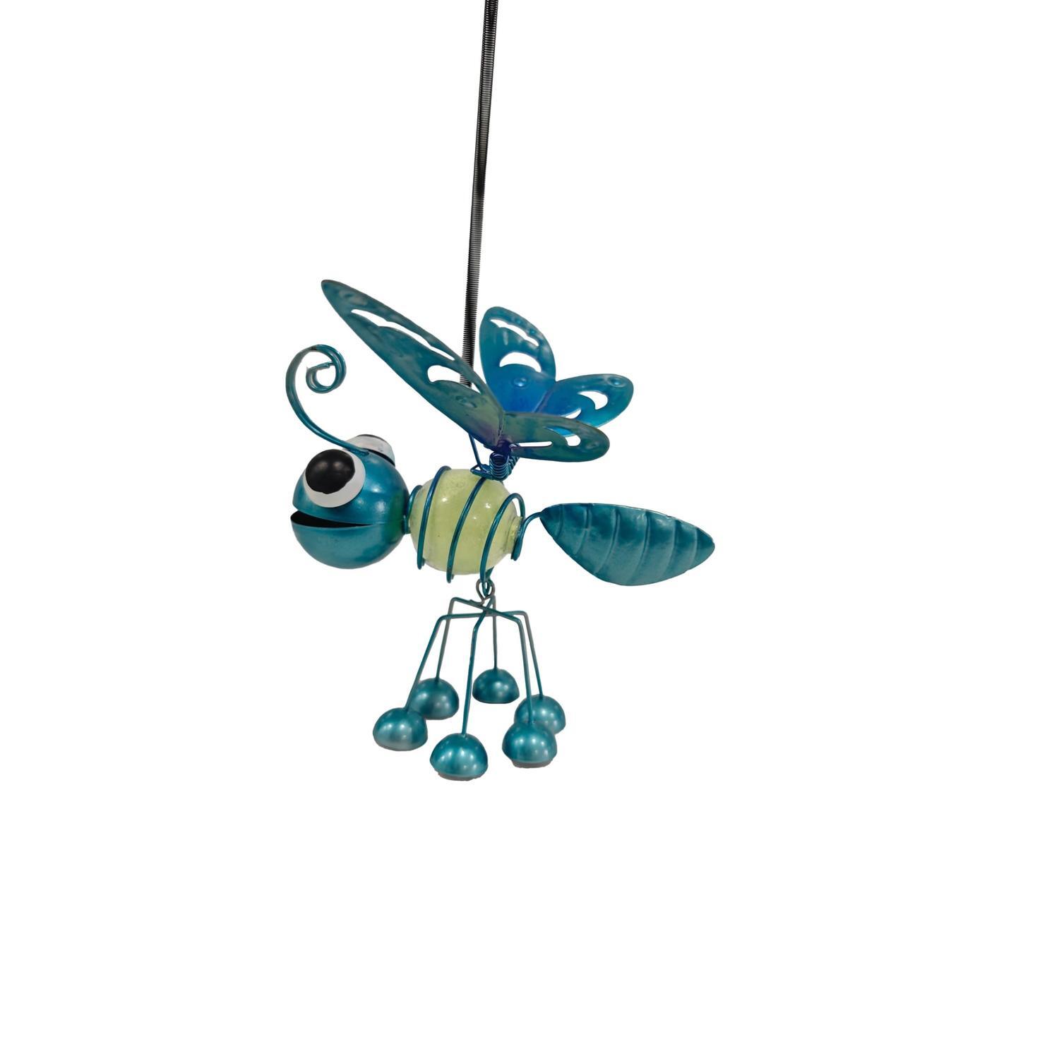 Hanging Glow in the Dark Bug Garden Décor Blue