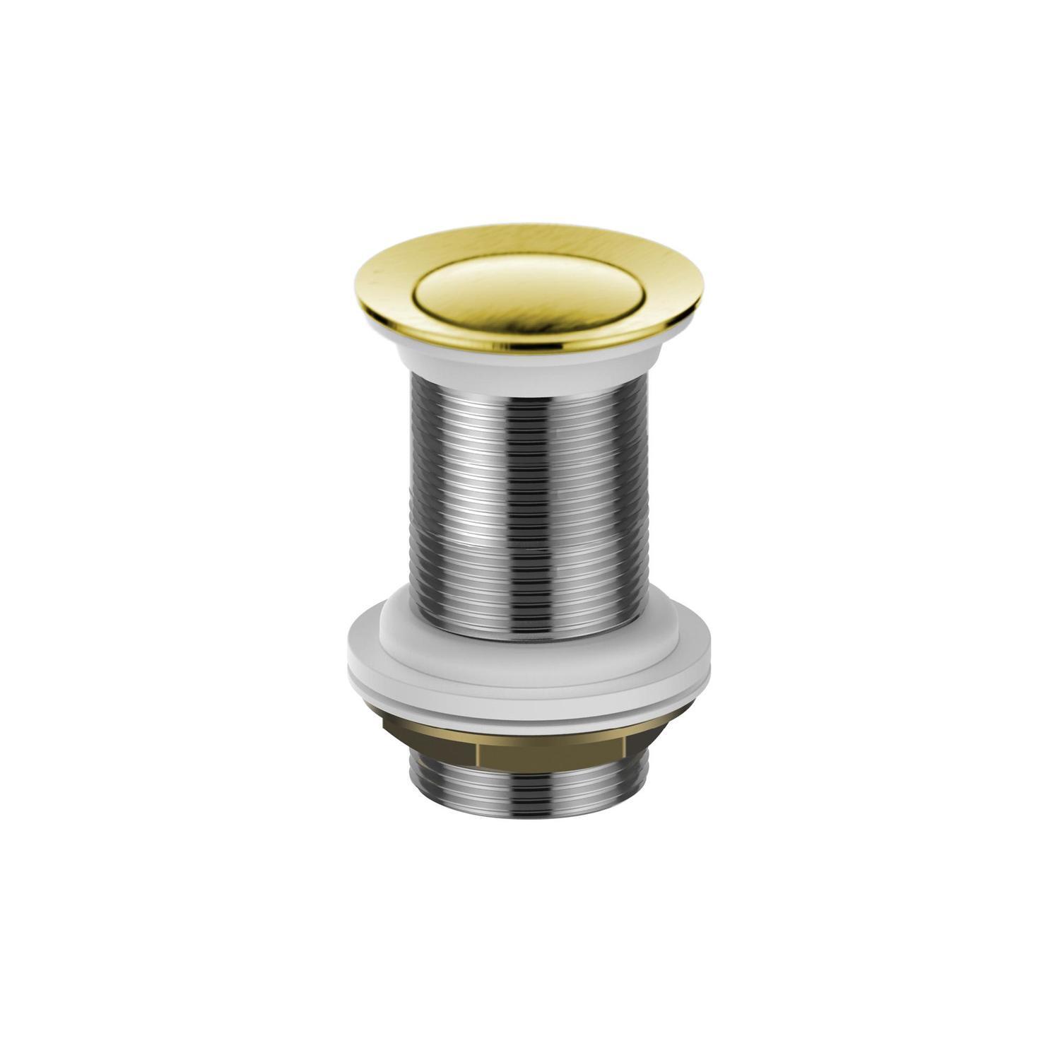 Pop-Up Basin Waste with No Overflow 32mm Brushed Brass