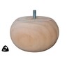 Bun Pine Furniture Leg 110mm