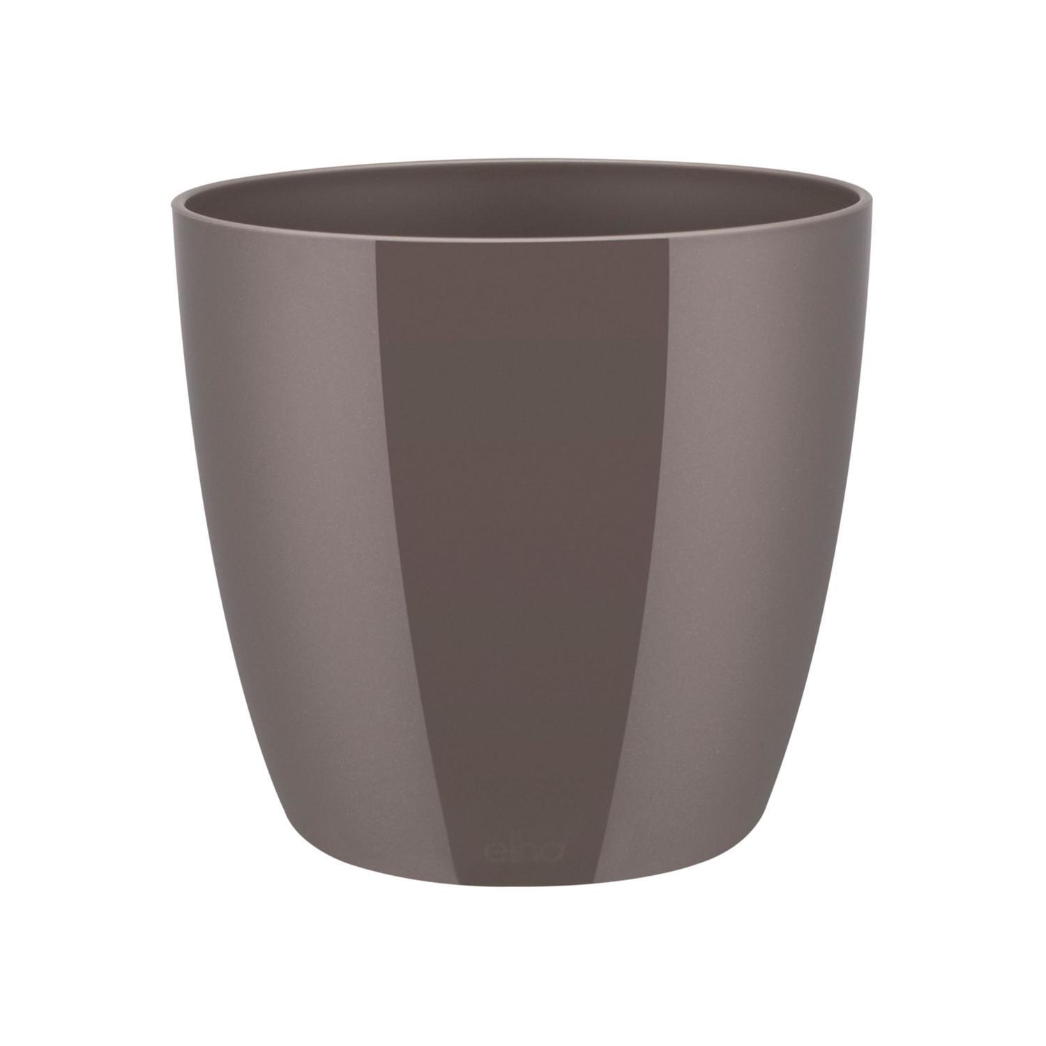 Plastic Brussels Pot 140mm Oyster Pearl
