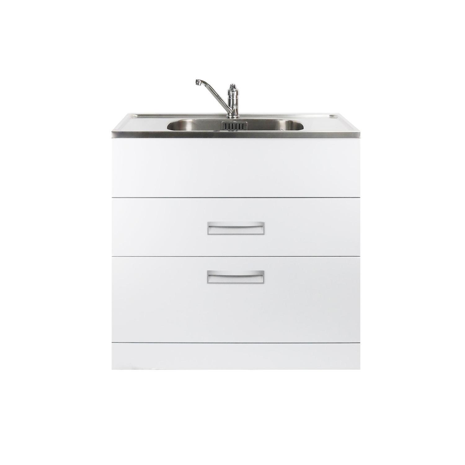 Laundry Tub Wide Drawers 900mm