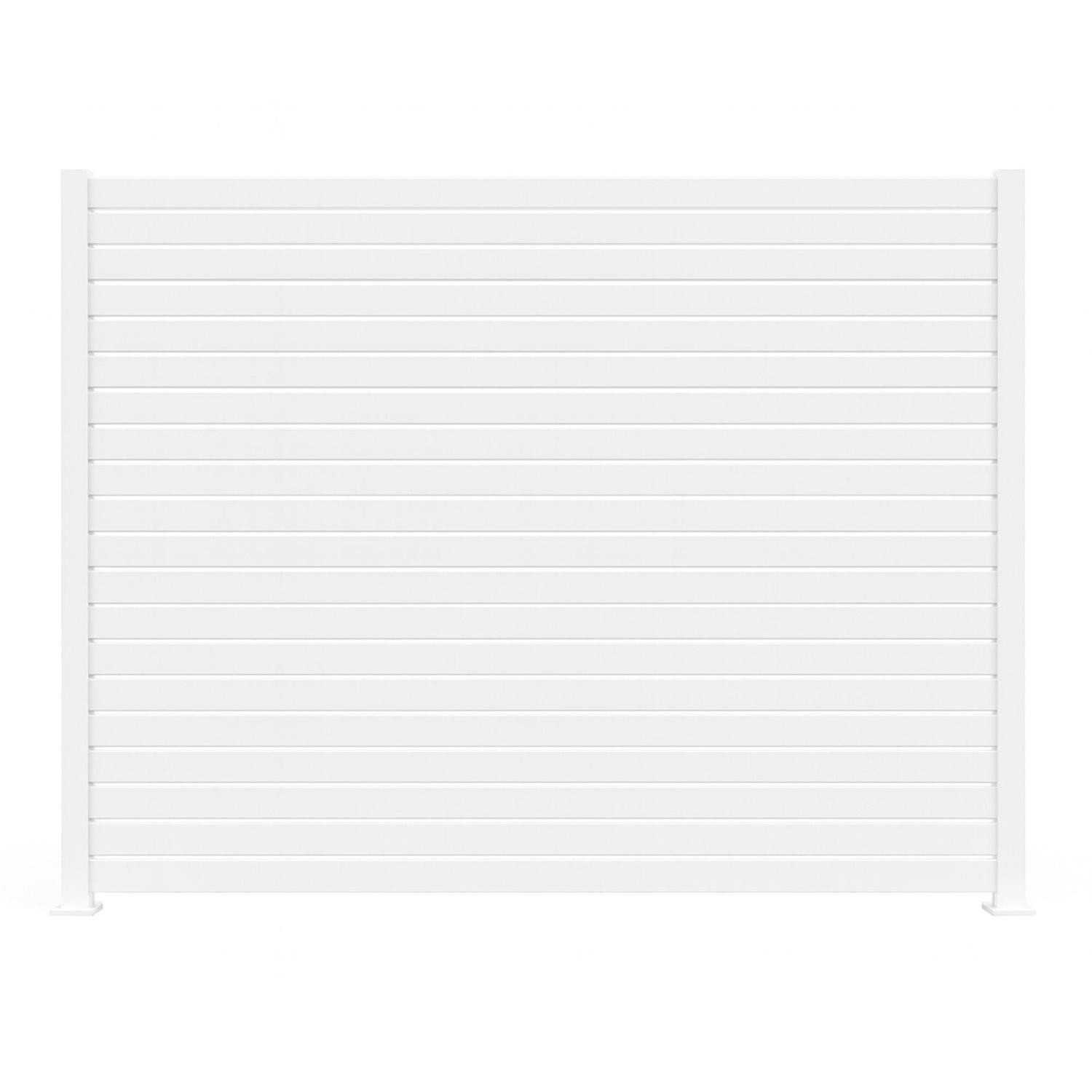 XPRESS Fence Aluminium Slat White 2400mm x 1800mm