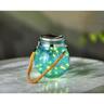 Solar Glass Hanging Lantern 12 x 76cm  Assorted Colours