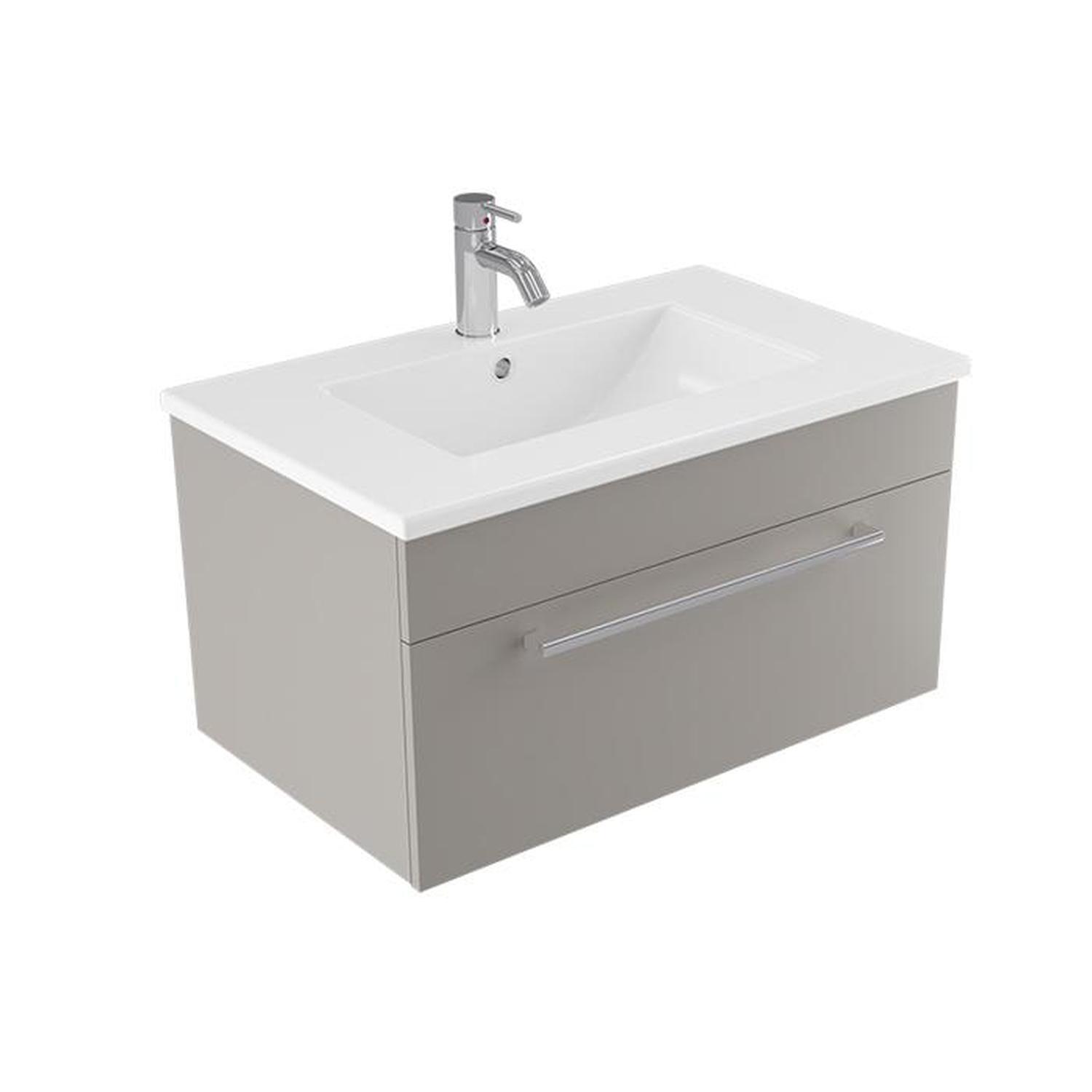 Calais Wall Vanity 750mm Dawn Grey
