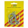 Curved Pegboard Hooks 25mm Zinc Plated
