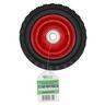 Rubber Tyred Steel Centered Wheel 150mm Red
