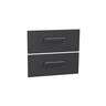 Wall Hung Vanity Cabinet Drawer Front Set 750mm Matte Black