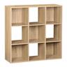 Essence 3x3 Organiser Cube H: 912 mm, W: 912 mm, D: 297 mm Oak