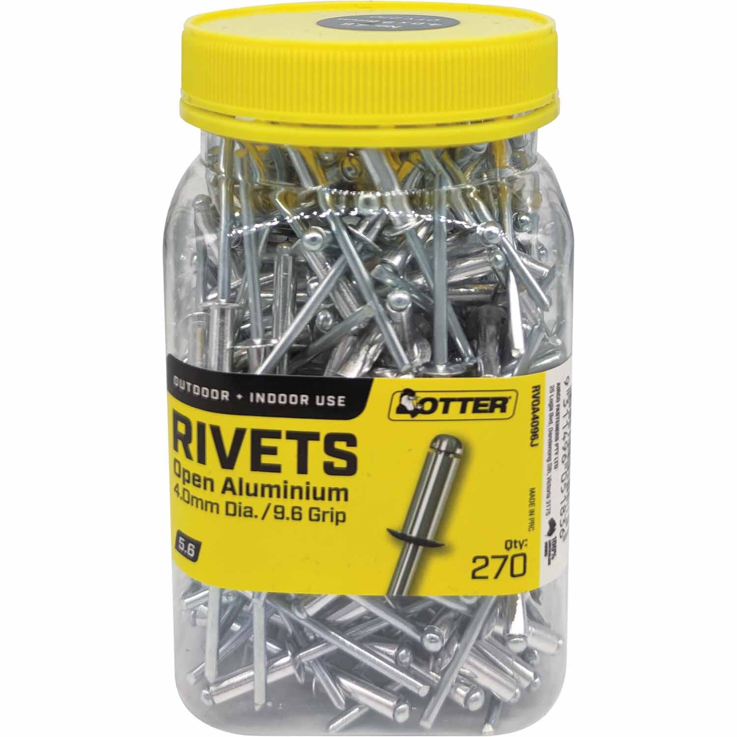 Blind Rivets 5.6 Jar of 270