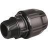 Male Straight Coupling 32 x 25mm Black