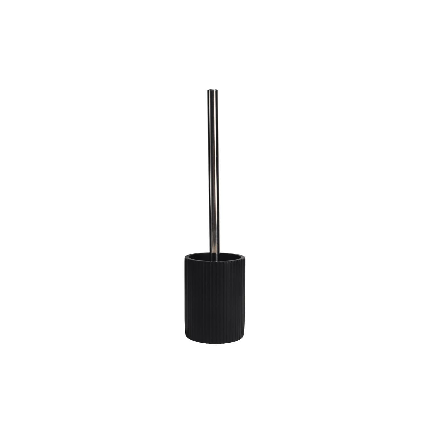 Abby Toilet Brush with Holder  Black